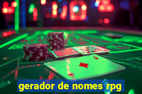 gerador de nomes rpg